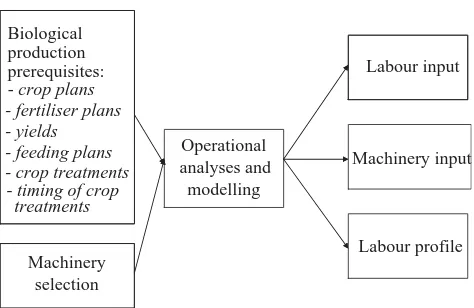 Fig. 1. Procedural outline for analysing and modelling scenariooperations