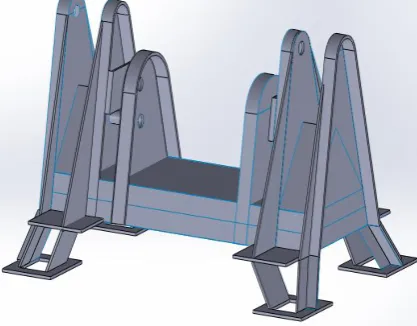 Fig 3.1 SOLID Model of MAST head 