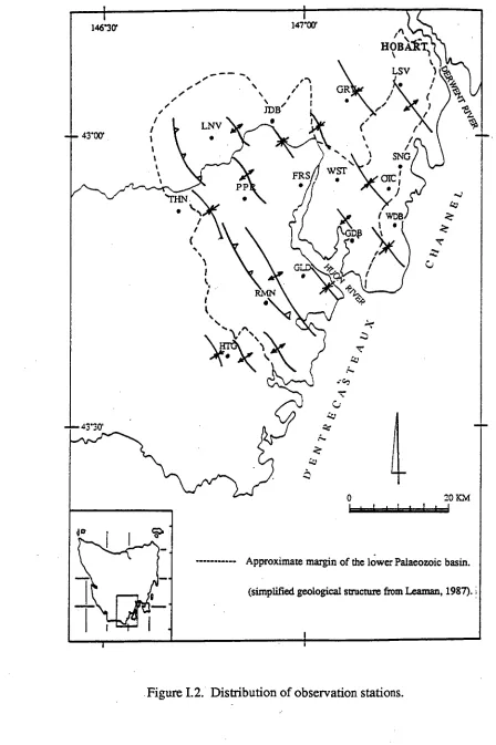Figure 1.2. Distribution of observation stations. 
