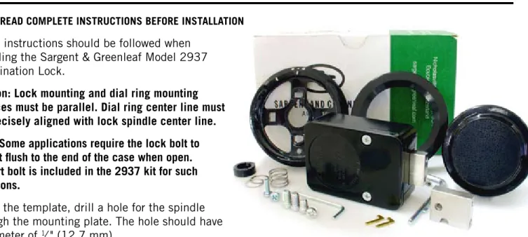 Figure 1 2937 Lock  Illustrations