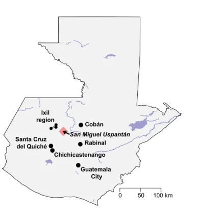 Figure 2: Guatemala and cities mentioned in the text