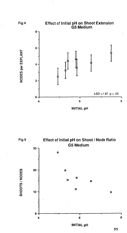 Fig 4   Effect of Initial pH on Shoot Extension G5 Medium 
