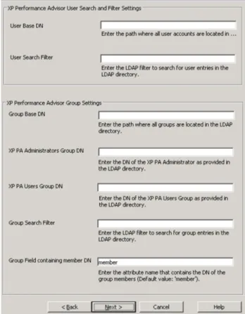 Figure 10 Configure LDAP Filter and Group Settings installation window