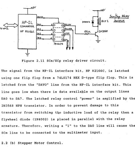 Figure 2.11 SCm/SCp relay driver circuit. 