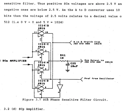 Figure 3.7 SCM Phase Sensitive Filter Circuit. 