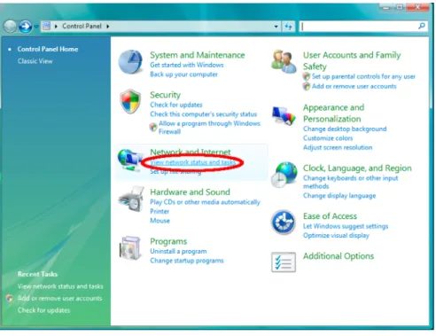 Figure 6 : View network status and tasks