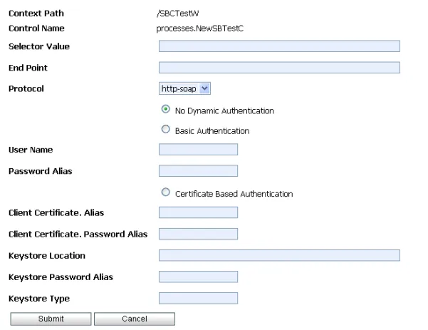 Figure 2-13  Add New Service Broker Control Selector Page