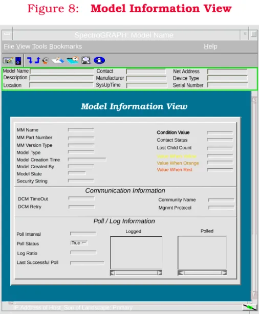 Figure 8 shows a sample Model Information view. 