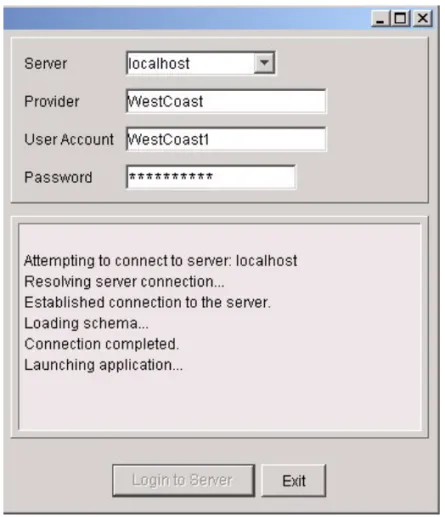 Figure 2-3: The IPSM Client Connecting to the ISM Provision Server Once the IPSM client is launched, you will see the Service Activation view.