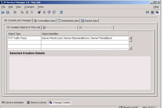Figure 3-7: Change Control View