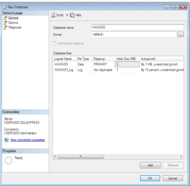 Figure 1: SQL Database Name