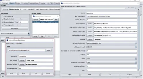 Figure 2. Interface for managing Deep Learning Scheme. 