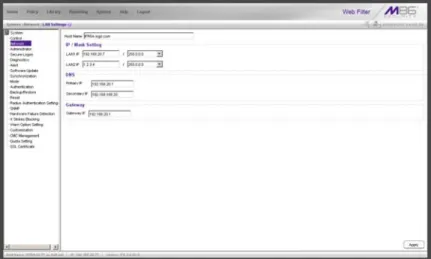 Fig. 2-2  LAN Settings window