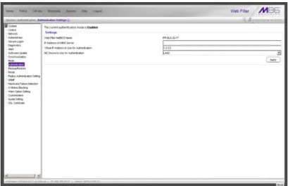 Fig. 2-6  Authentication Settings window