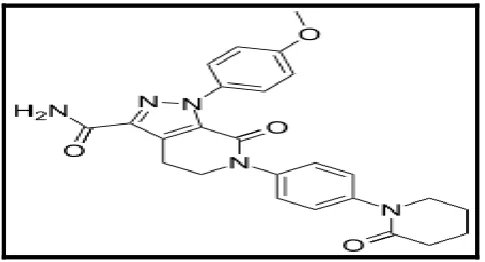 Fig. 3: Structure of Apixaban Impurity-B. 