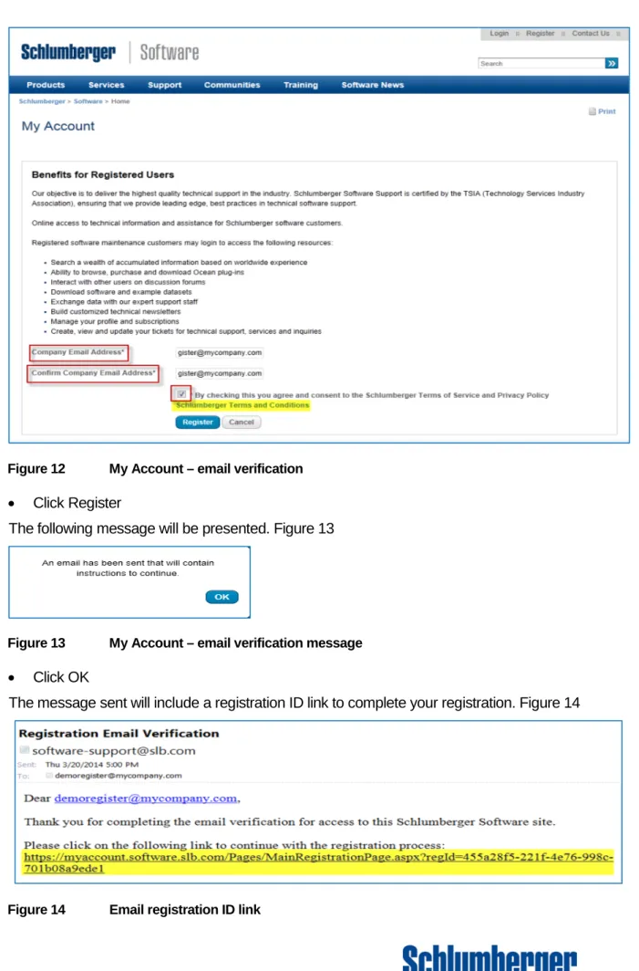 Figure 12   My Account – email verification 