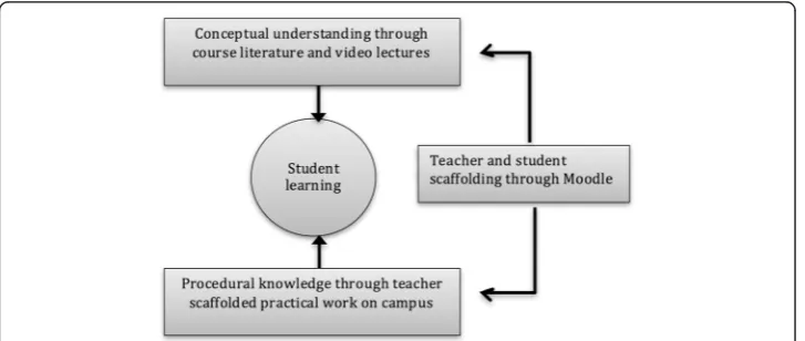 Fig. 1 Pedagogical structure for students conceptual and procedural learning