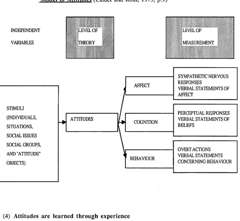 Figure 2.2:  Schematic Conception of the Cognitive-Affective-Conative 