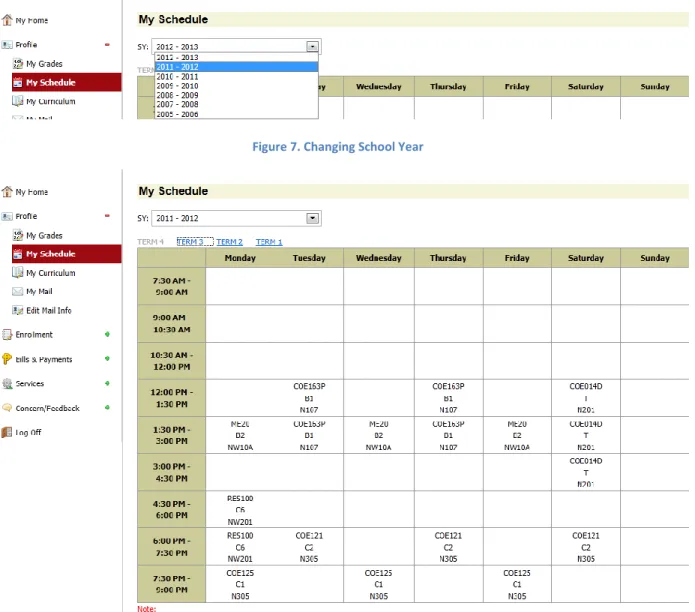 Figure 7. Changing School Year 