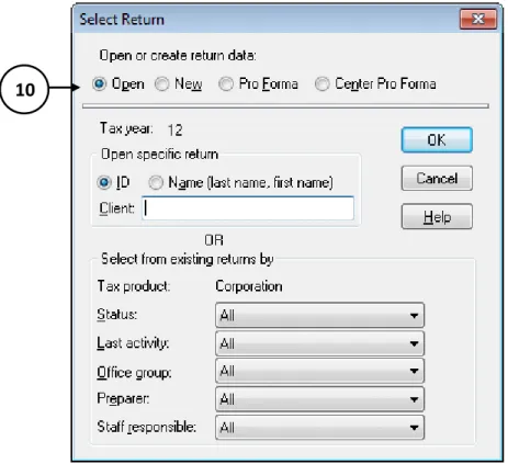 Figure 12 – Select Return 