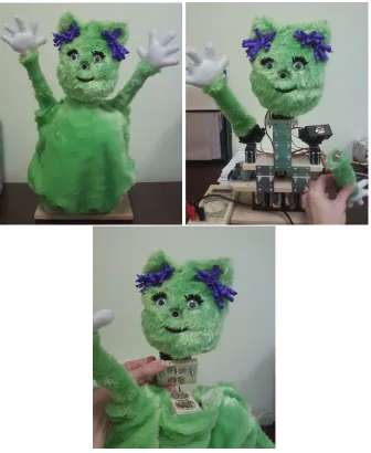 Figure 1.1: Complete robot (top left). Snap-off arm (top right). Snap-off head (bottom)
