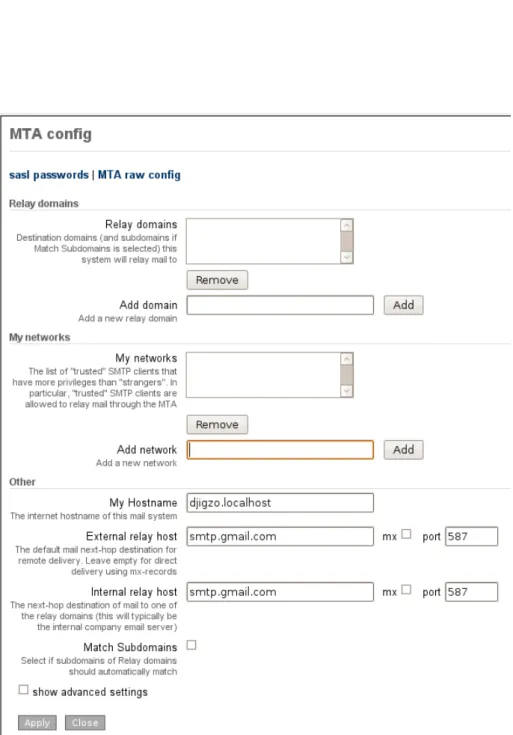 Figure 3: MTA config