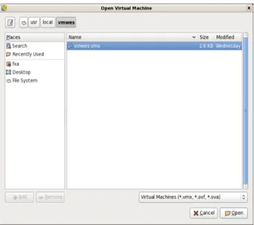 Figure 10: Virtual Machine Folder Selector