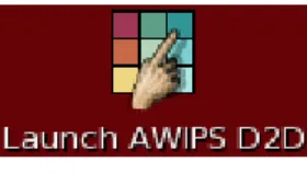 Figure 12: The Launch AWIPS D2D Icon