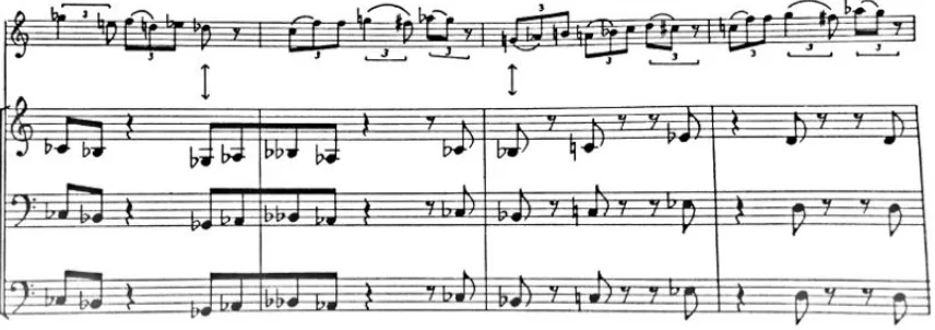 Figure 3.2:  Note the arrows inferring simultaneous arrival.