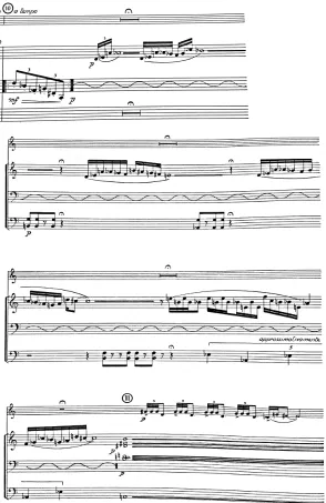 Figure 3.12:  The difficult organ interlude, plus the final embellishment of the shofar theme