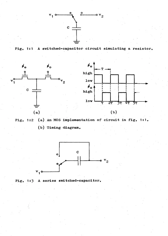 Fig, 1:1 A switched-capacitor circuit simulating a resistor. 