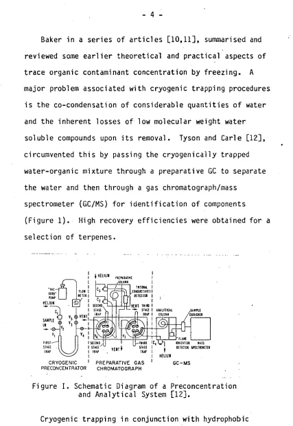 Figure I. Schematic Diagram of a Preconcentration and Analytical System [12]. 