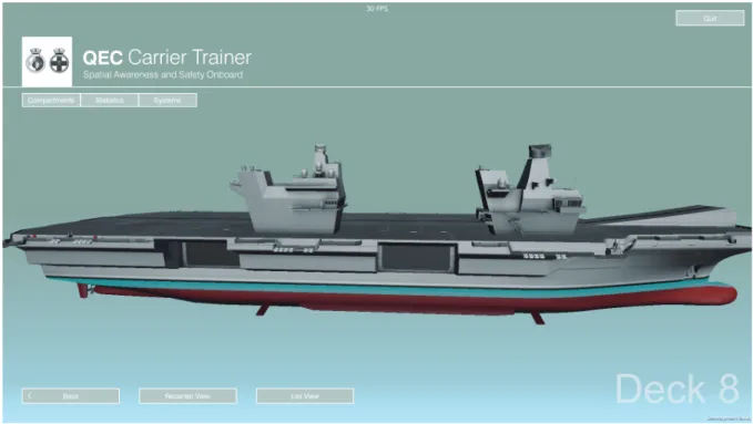 Figure 1: ENGAGE QEC Carrier Trainer User Interface. 