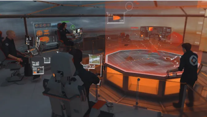 Figure 2: Future Operations Room Visualisation. 
