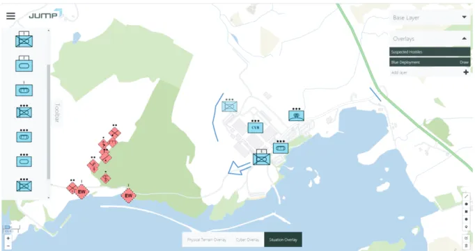 Figure 5: Joint User Mission Planning (JUMP)© Tablet Visualisation. 