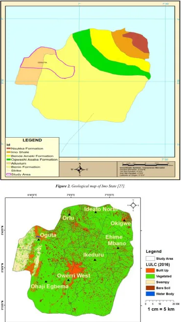 Figure 2. Geological map of Imo State [27]. 