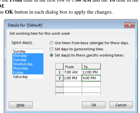 Figure 10 – Work Resource in the Resource Sheet View 