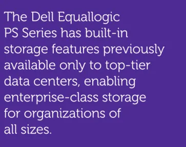 Figure 3. The EqualLogic Group Manager interface helps simplify storage management across  PS Series arrays