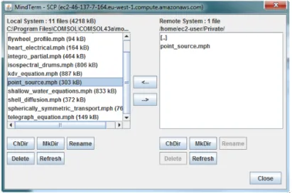 Figure 1-5: File transfer dialog box.