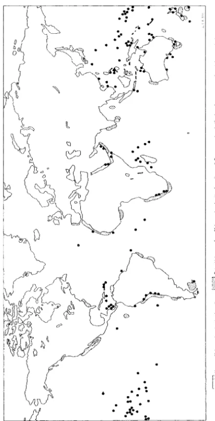 FIG. 20. - Offshore phosphate deposits (after McKelvey and Wang 1971, and other sources) 