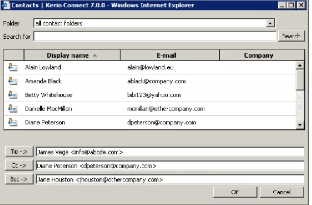 Figure 1.25 Searching in contacts