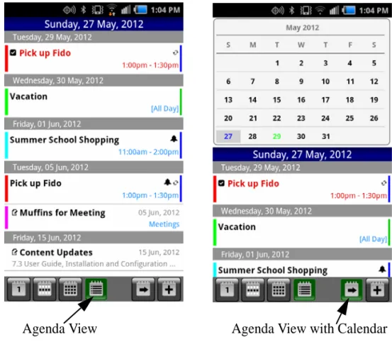 FIGURE 12. Agenda View