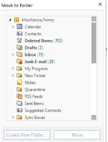 Figure  3 - Screen shot showing the folders displaying 