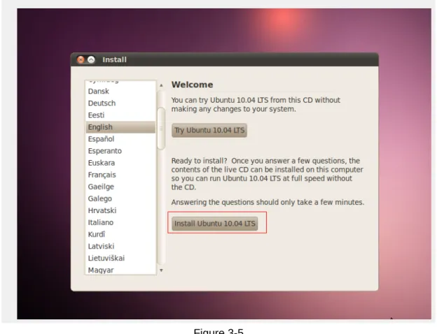 Figure 3-5  (4) Select the time zone and keyboard layout. 