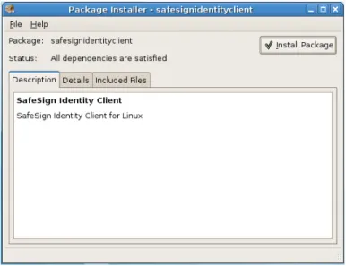 Figure 3: Package Installer: Installation finished 