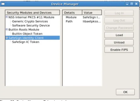 Figure 22: Device Manager: Token inserted 