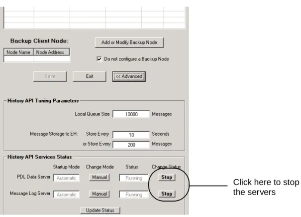 Figure  4.  Stopping the Servers