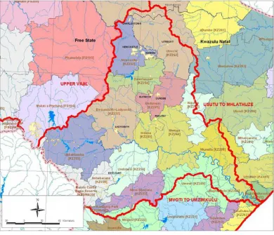 Figure 1: Location of the uThukela catchment. Source: DWAF [13]