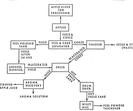 Figure 2 A flow diagram of apple peel powder production 