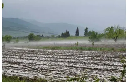 Figure 2. Heavy rain and hail in Shida Kartli at the begining af May 2016. 